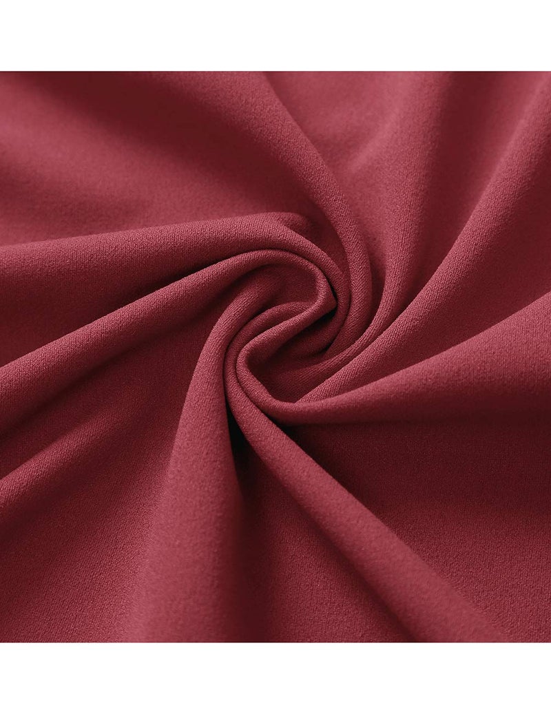 DRESSTELLS Women's Cocktail Dresses, Formal Wedding Guest Modest Church Summer Bridesmaid Party Aline Fit Flare Midi Swing Dress Raspberry 2XL - Image 4